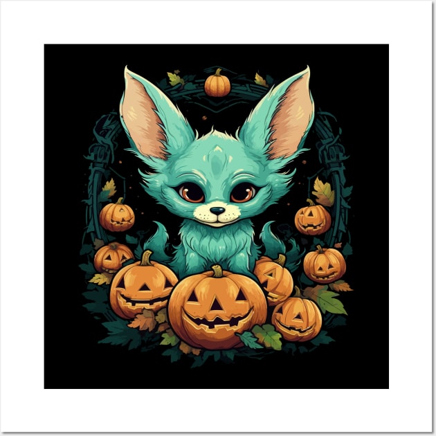 Fennec Fox Halloween Wall Art by JH Mart